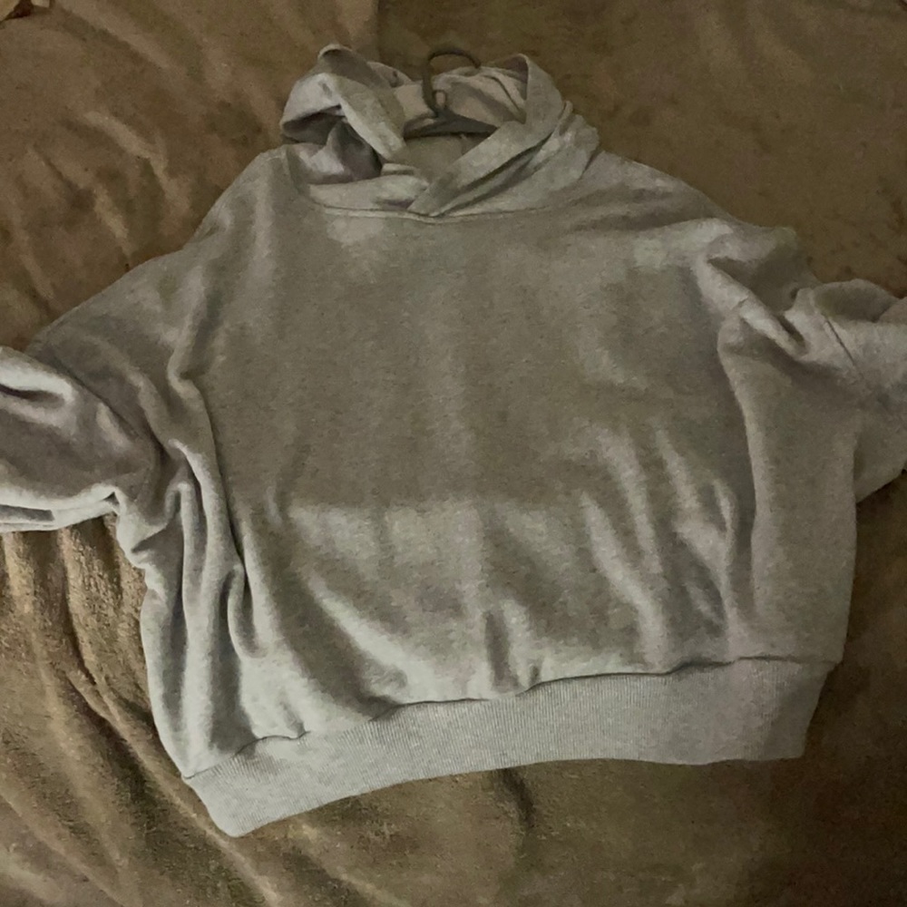 A grey So lounge hoodie